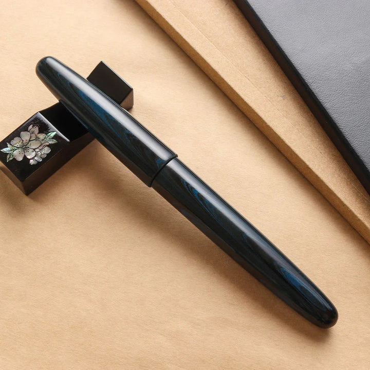 True Ebonite Fountain Pen | Marble Blue | Dream Pen Series