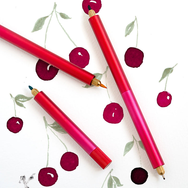 Lumos Mini Refillable Multi-Tip Pen | Wild Cherry Limited Edition