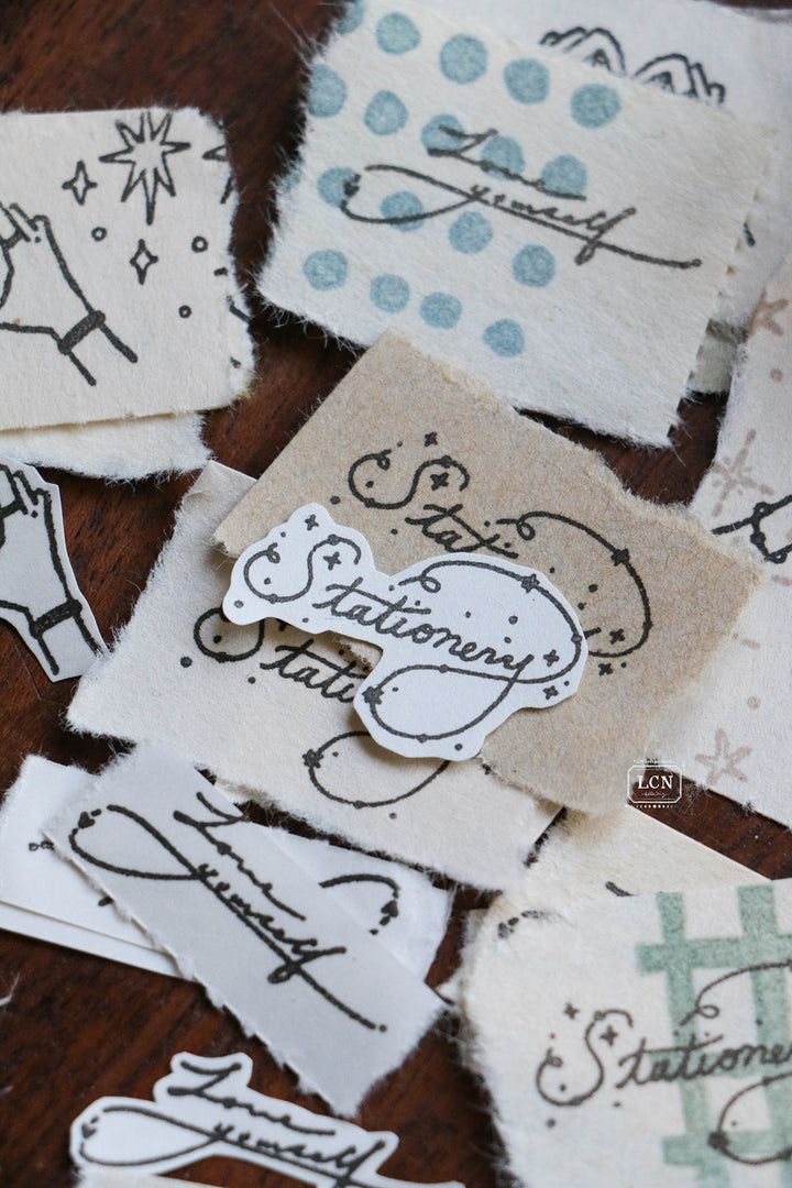 LCN Stationery Word Mini Wooden Stamp
