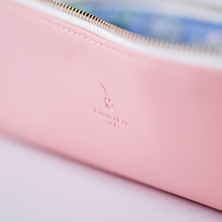 Luxe Slim Pencil Pouch | Rose Pink