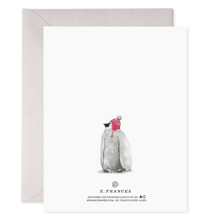 Cozy Penguins | 6 Holiday Card Set