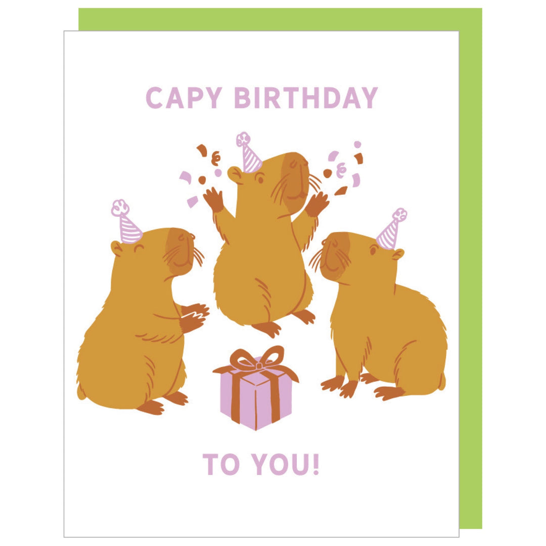 Capybara Party | Greeting Card