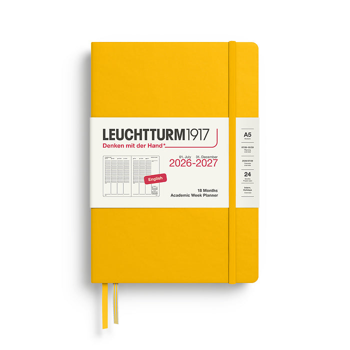 2026-2027 Academic Weekly Planner | 18 Months | Sunflower