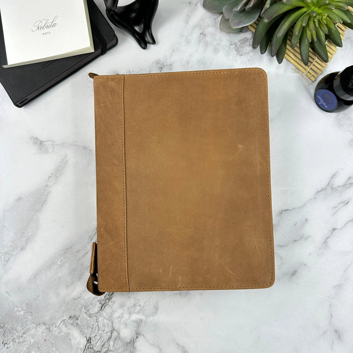 Leather Zipper 24 Pen Case