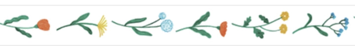Flower SODA Transparent Sticker Tape