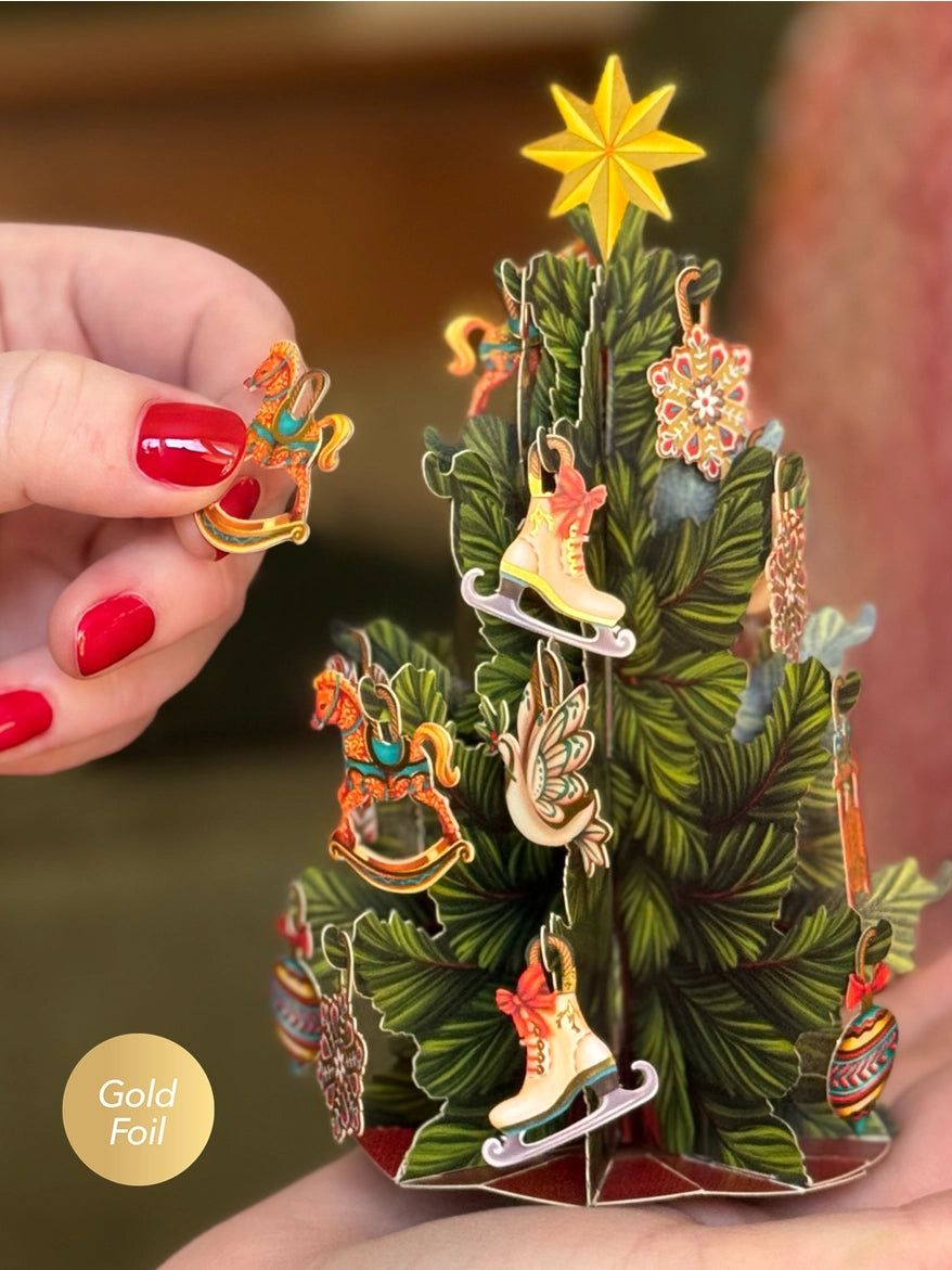 Classic Christmas Tree Mini Pop-Up Card
