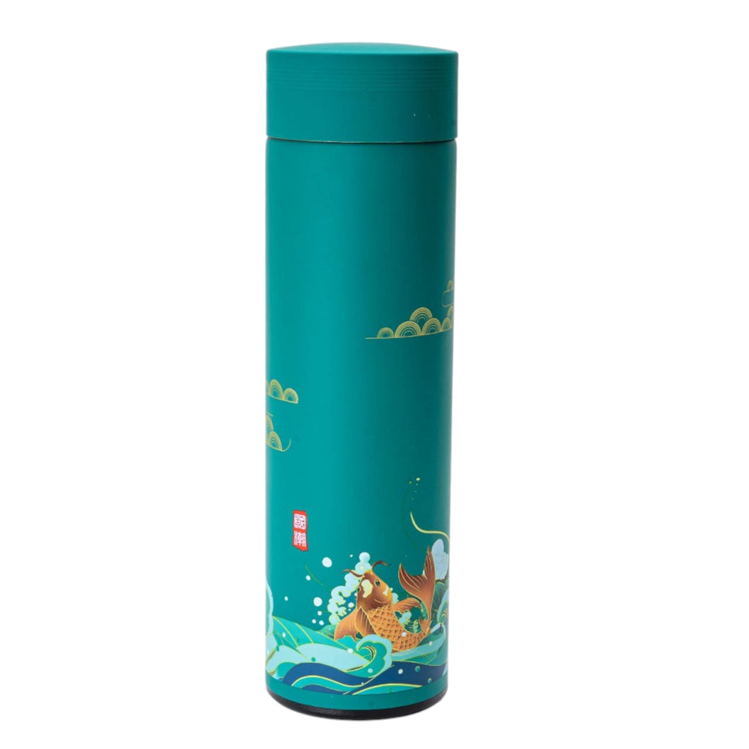 Vacuum Insulated Thermos Flask | Gold Fish