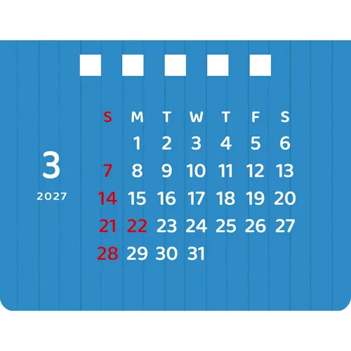 2027 Mini Desk Calendar | Donut Shop