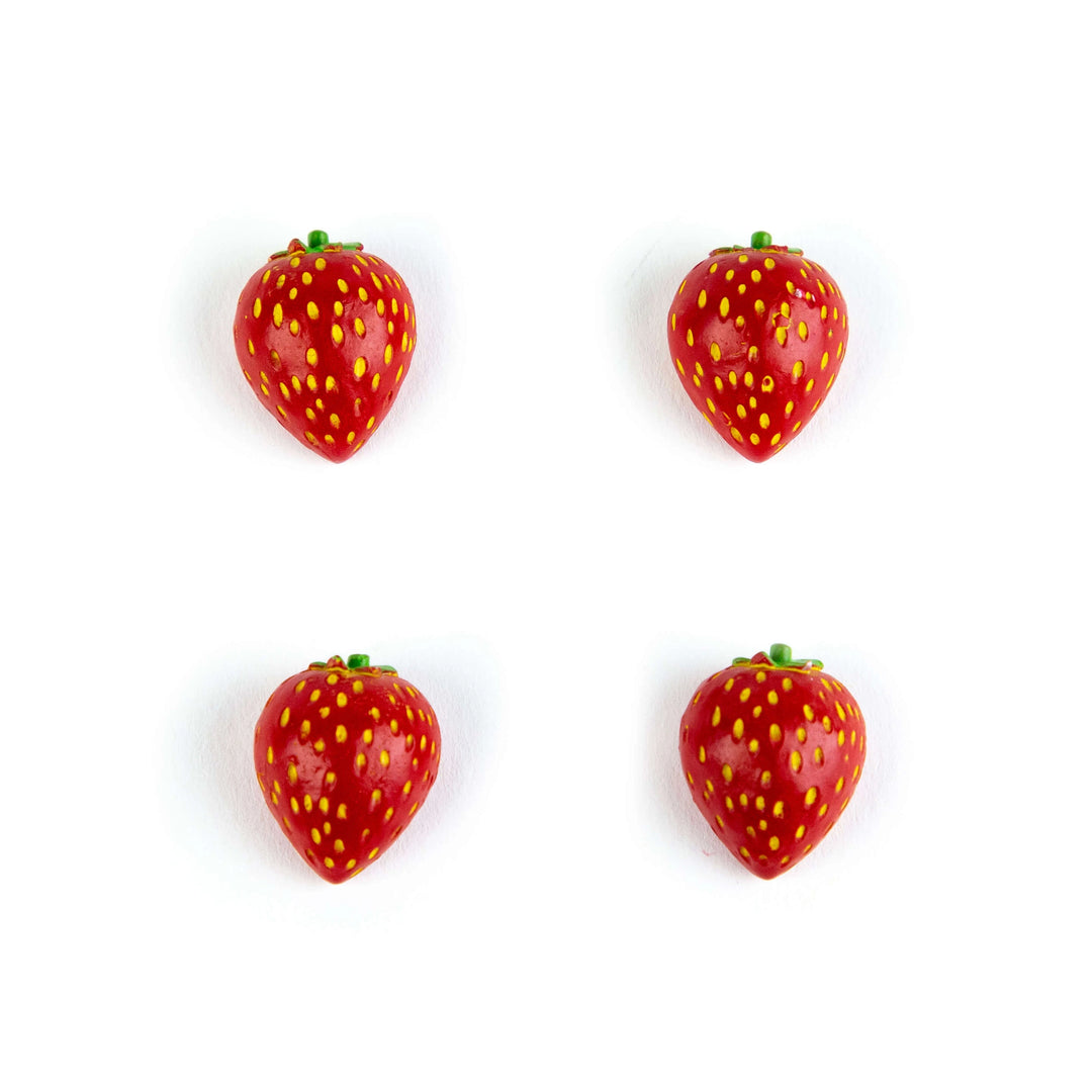 Strawberry Magnets | Set of 4
