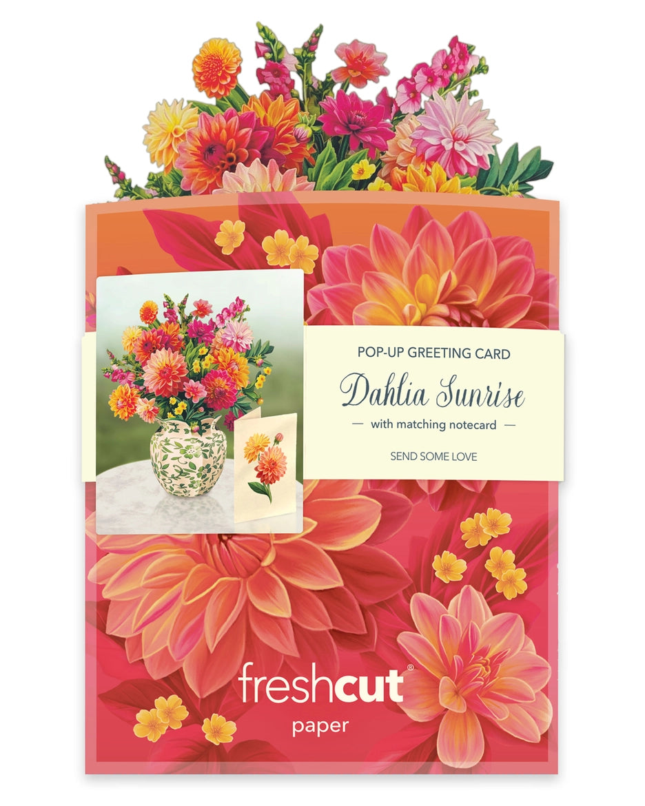 Sunrise Dahlia Mini Pop-Up Card