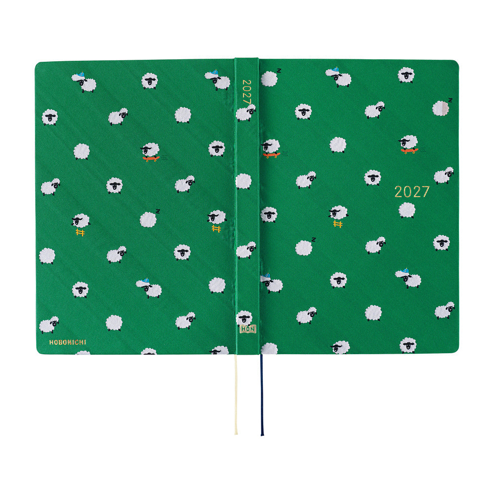 Hobonichi Techo 2026 A5 HON Planner | Bow & Tie: Sheep Sheep Sheep | English