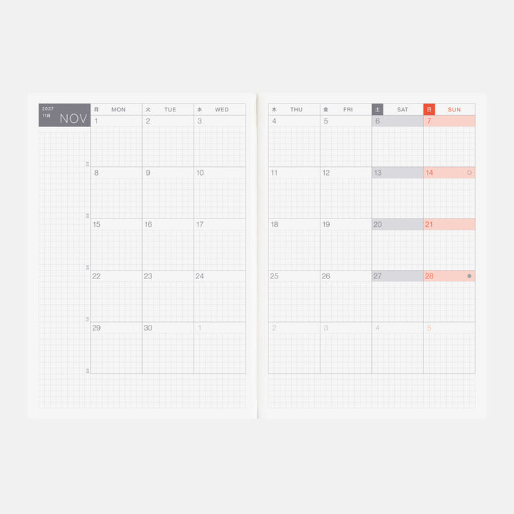 Hobonichi Techo 2027 A5 Cousin Planner | Book Only | English