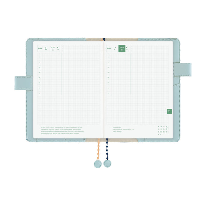 Hobonichi Techo A5 Cousin Cover | minä perhonen: felice (Blue)