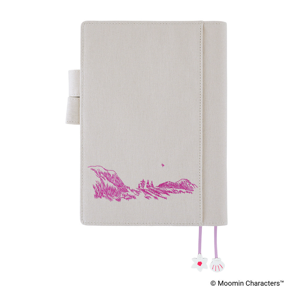 Hobonichi Techo A5 Cousin Cover | Moomin: My Yard (Pink Gray)