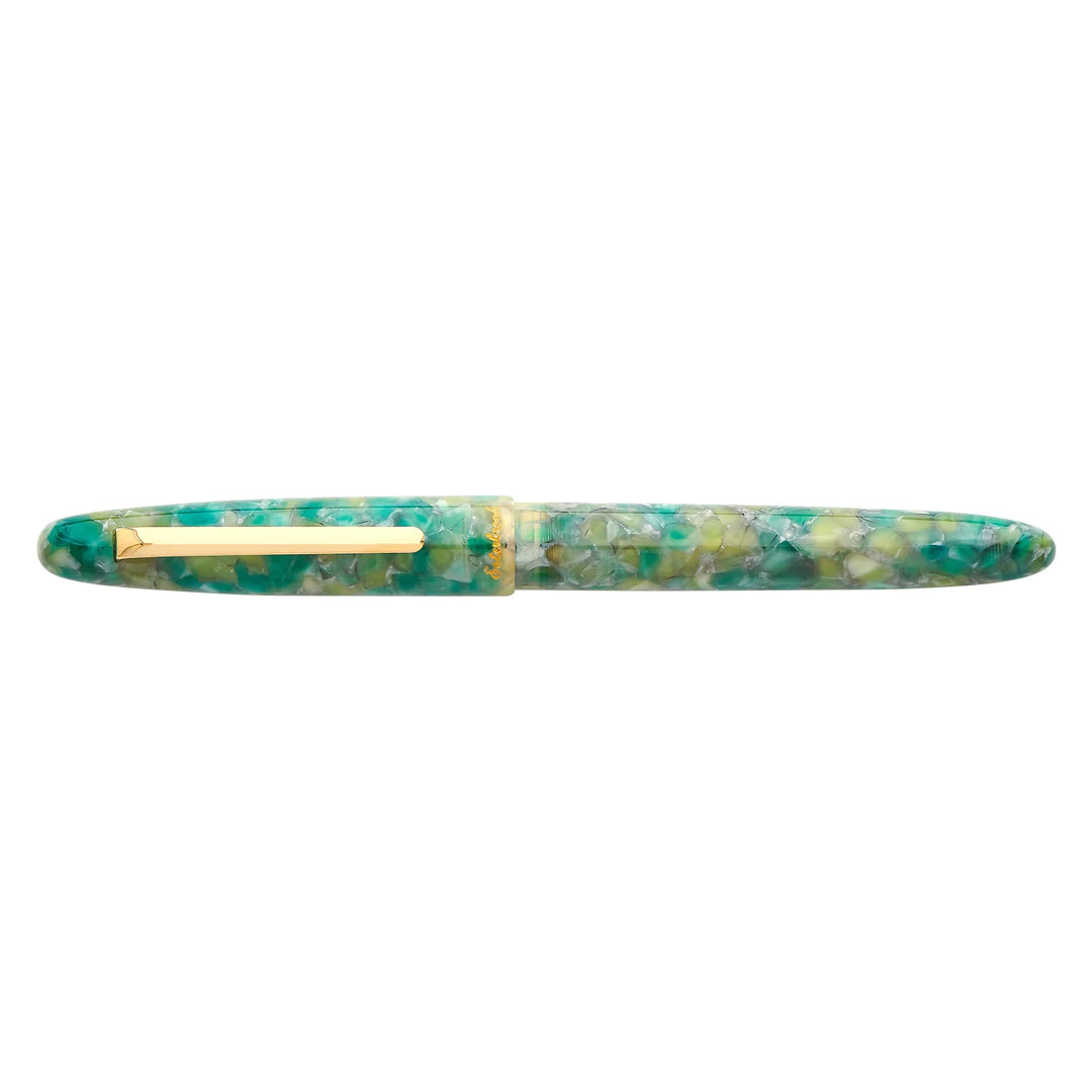 Estie Gold Trim Fountain Pen | Sea Glass