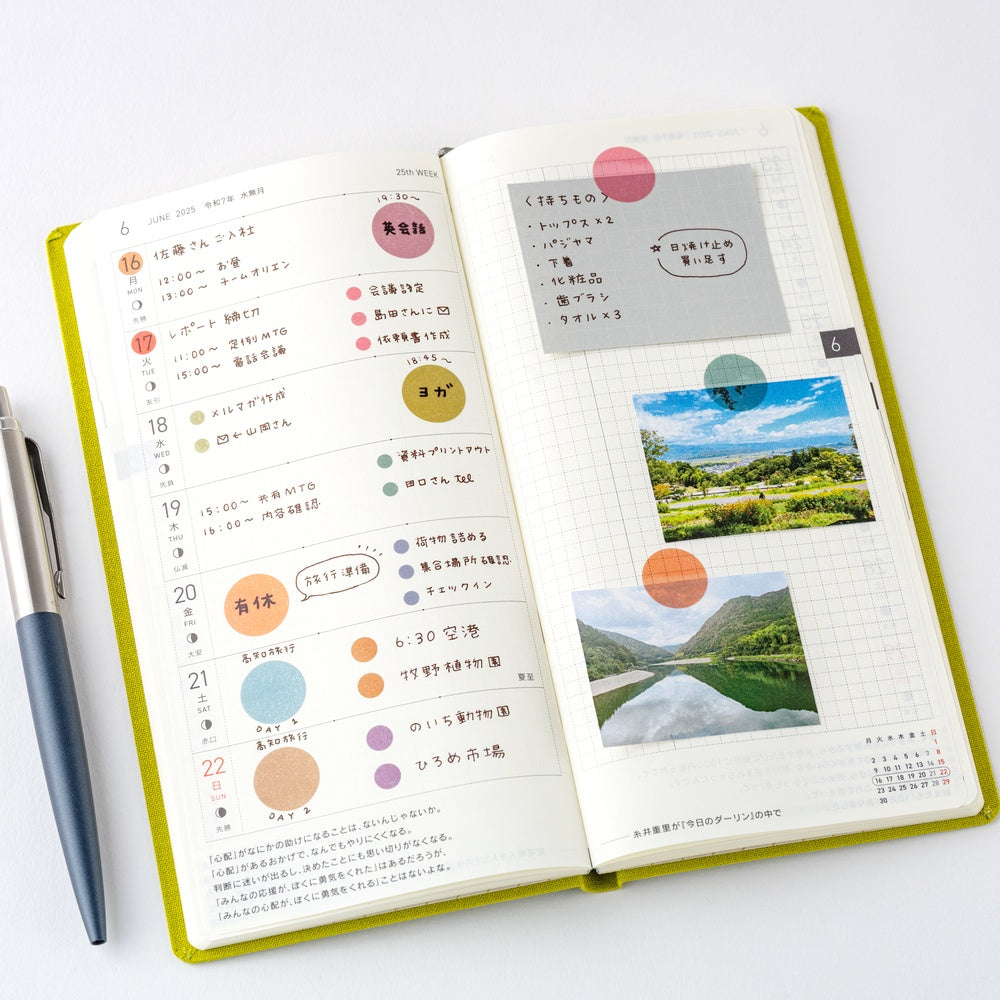 TSUKI no IRO: Transparent Dot Stickers (15mm)