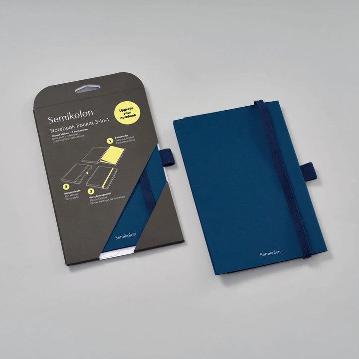 Semikolon Patch Pocket for A5 Notebook | Marine