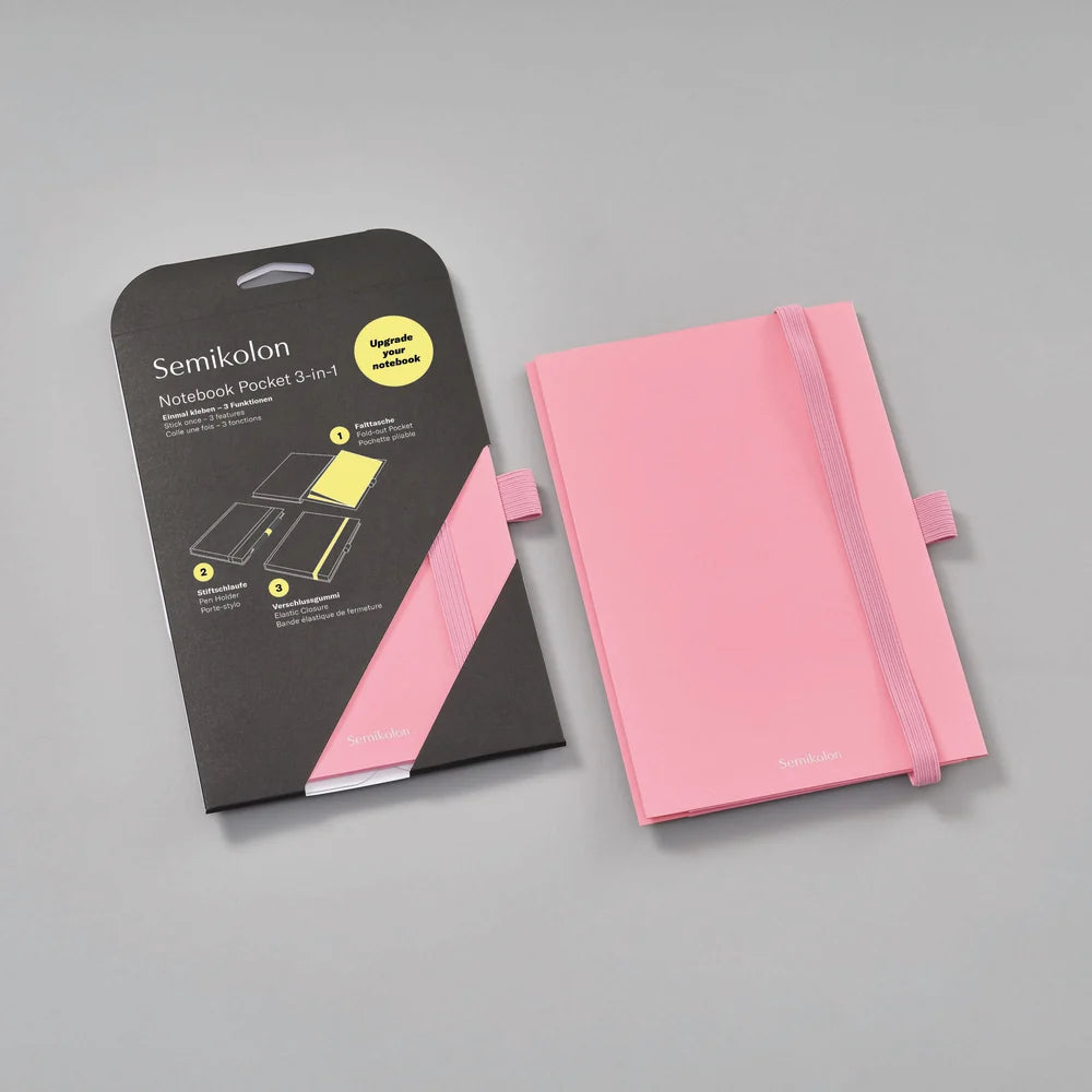 Semikolon Patch Pocket for A5 Notebook | Flamingo
