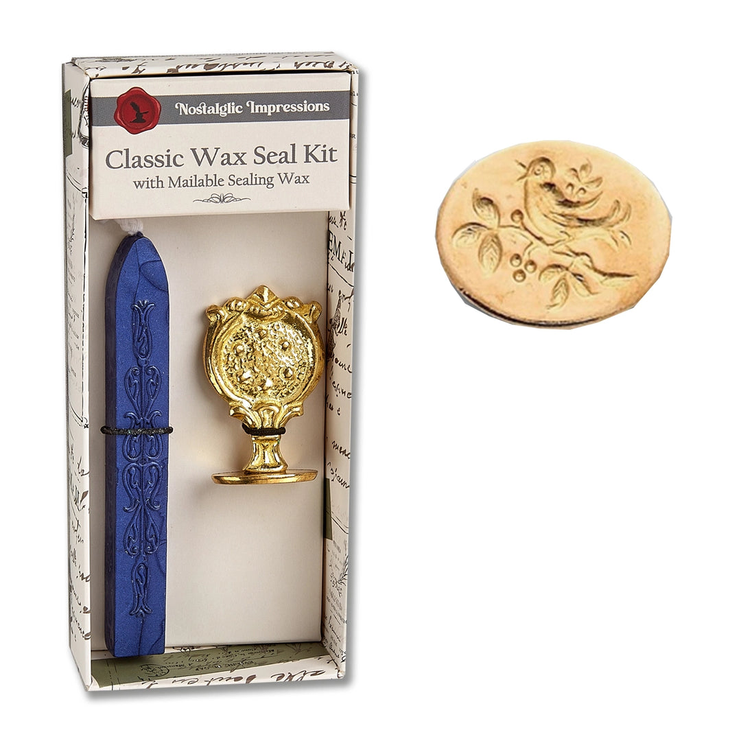 Florentine Brass Stamp Wax Seal Kit | Song Bird