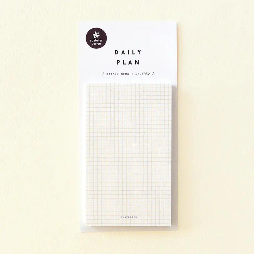 Simple Grid Daily Plan Sticky Note