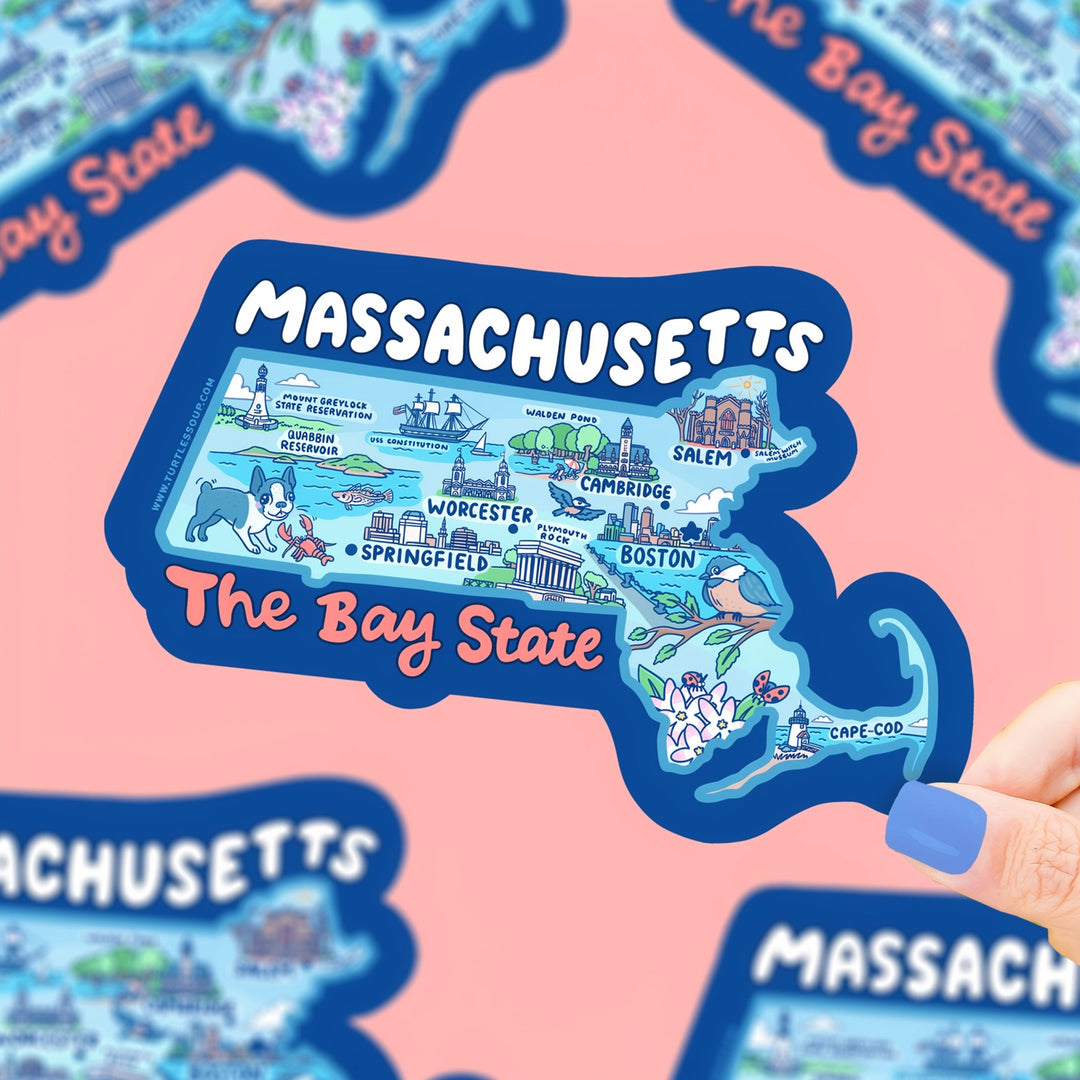 Massachusetts The Bay State | Vinyl Sticker