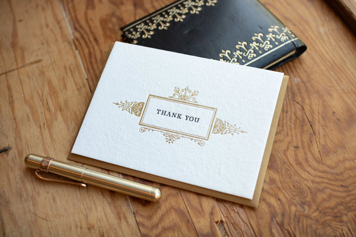 Gilded Foil Thank You | 6 Card Set