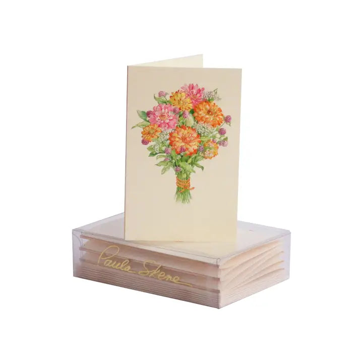 Flower Bouquet Enclosure Card | Set of 6