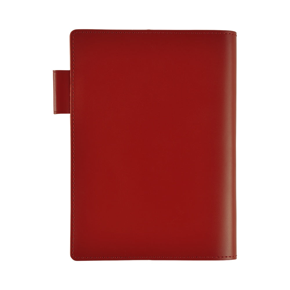 Hobonichi 5-Year A6 Techo Book Cover | Leather Cover (Red)