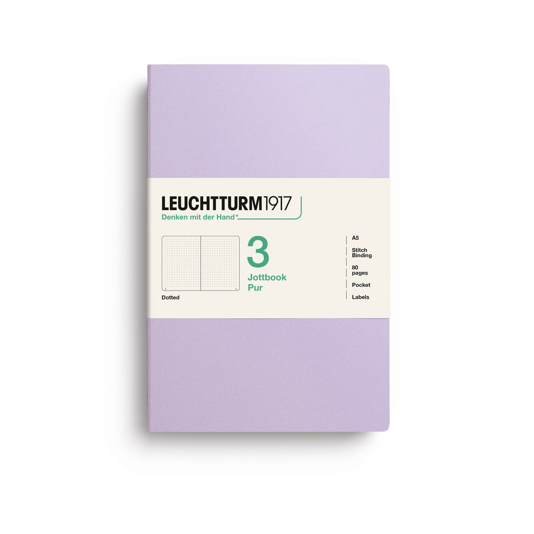 Softcover Dotted Jottbook | Lilac | Pack of 3