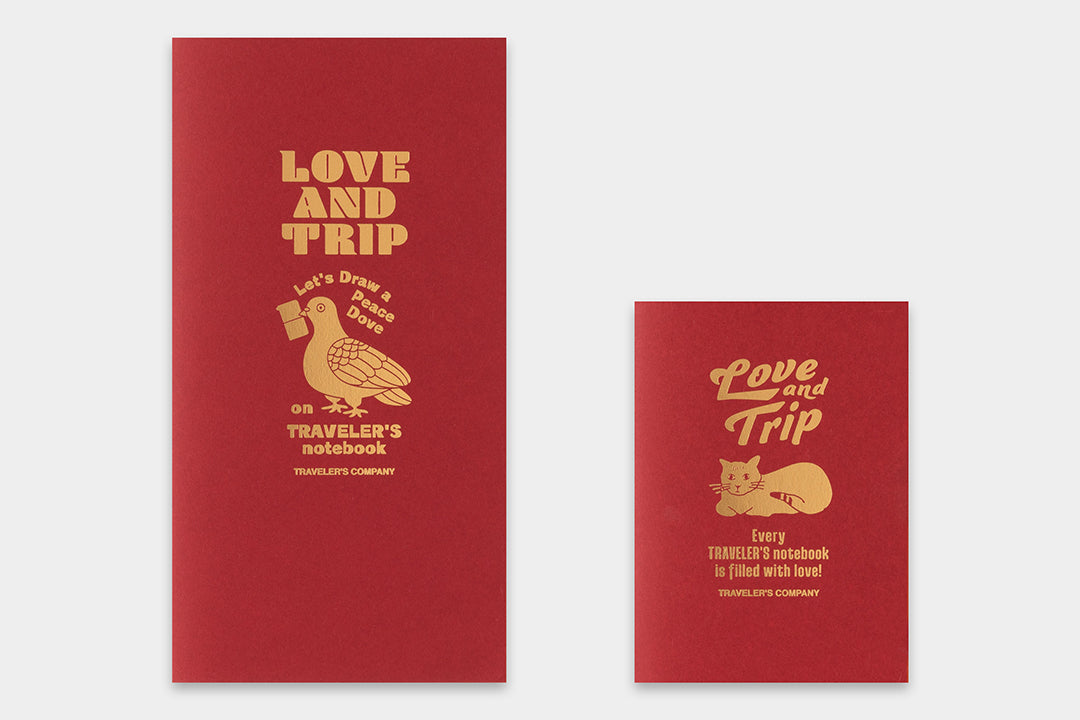 TRAVELER'S notebook Refill LOVE AND TRIP | Passport Size | Limited Edition