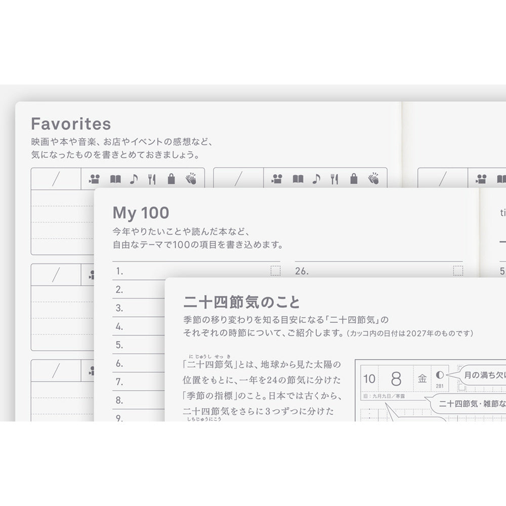 Hobonichi Techo 2027 A6 Original Avec Planner | Book Only | Japanese