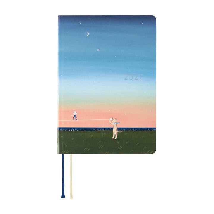 Hobonichi Techo 2027 A6 HON Planner | Hiroko Kubota: String Telephone Until the Moon is Full | English
