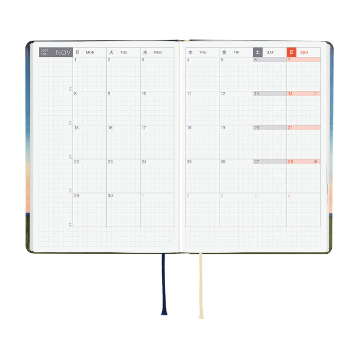 Hobonichi Techo 2027 A6 HON Planner | Hiroko Kubota: String Telephone Until the Moon is Full | English
