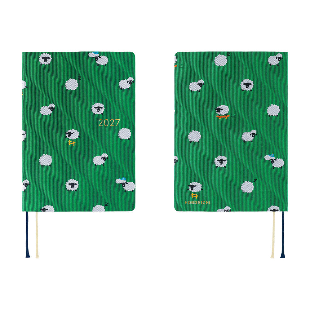 Hobonichi Techo 2027 A6 HON Planner | Bow & Tie: Sheep Sheep Sheep | English