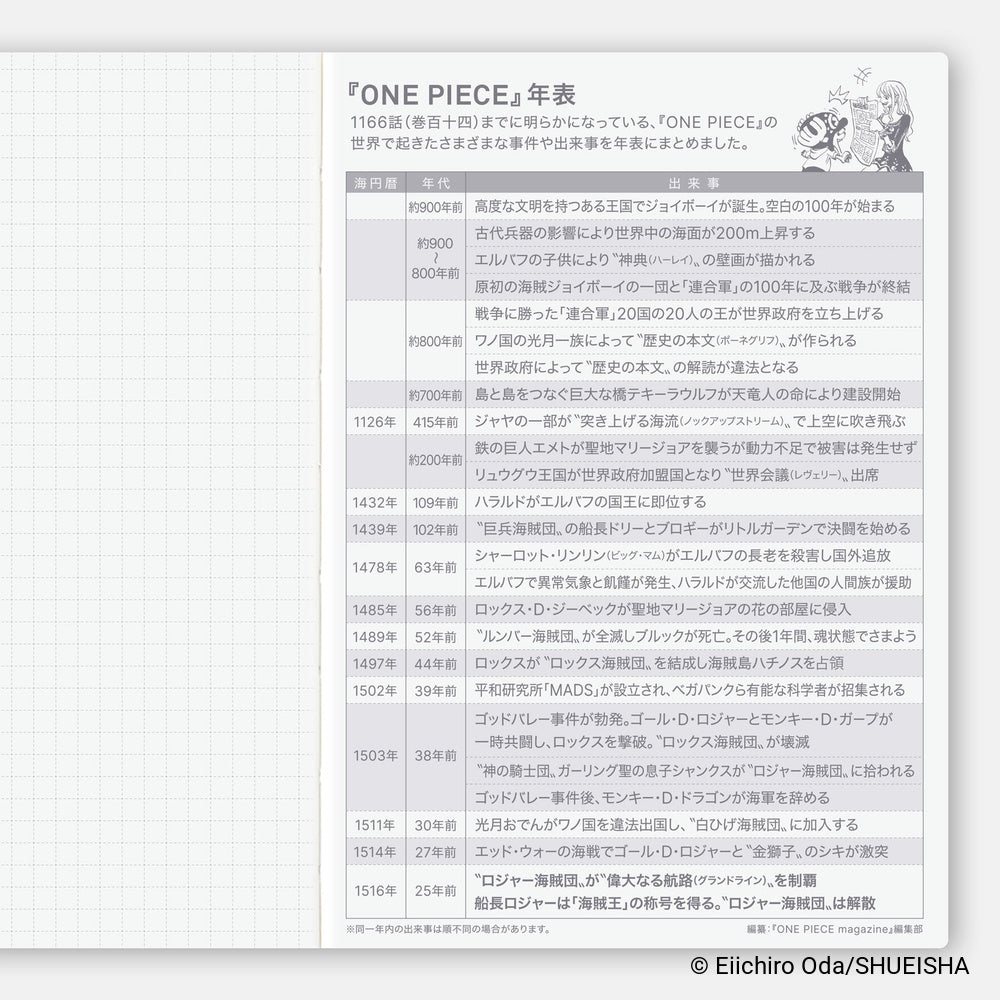 Hobonichi Techo 2027 A6 Planner | One Piece Edition | Book Only | Japanese (Copy)