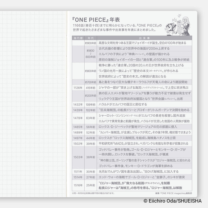 Hobonichi Techo 2027 A6 Planner | One Piece Edition | Book Only | Japanese (Copy)
