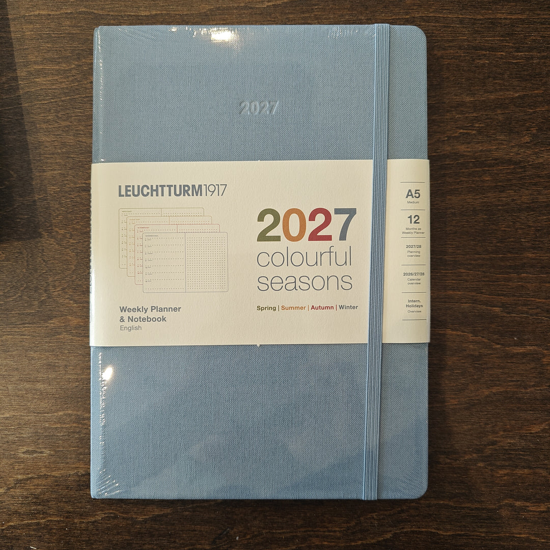 Winter Blue 2027 Weekly Planner and Notebook | Colourful Seasons Series