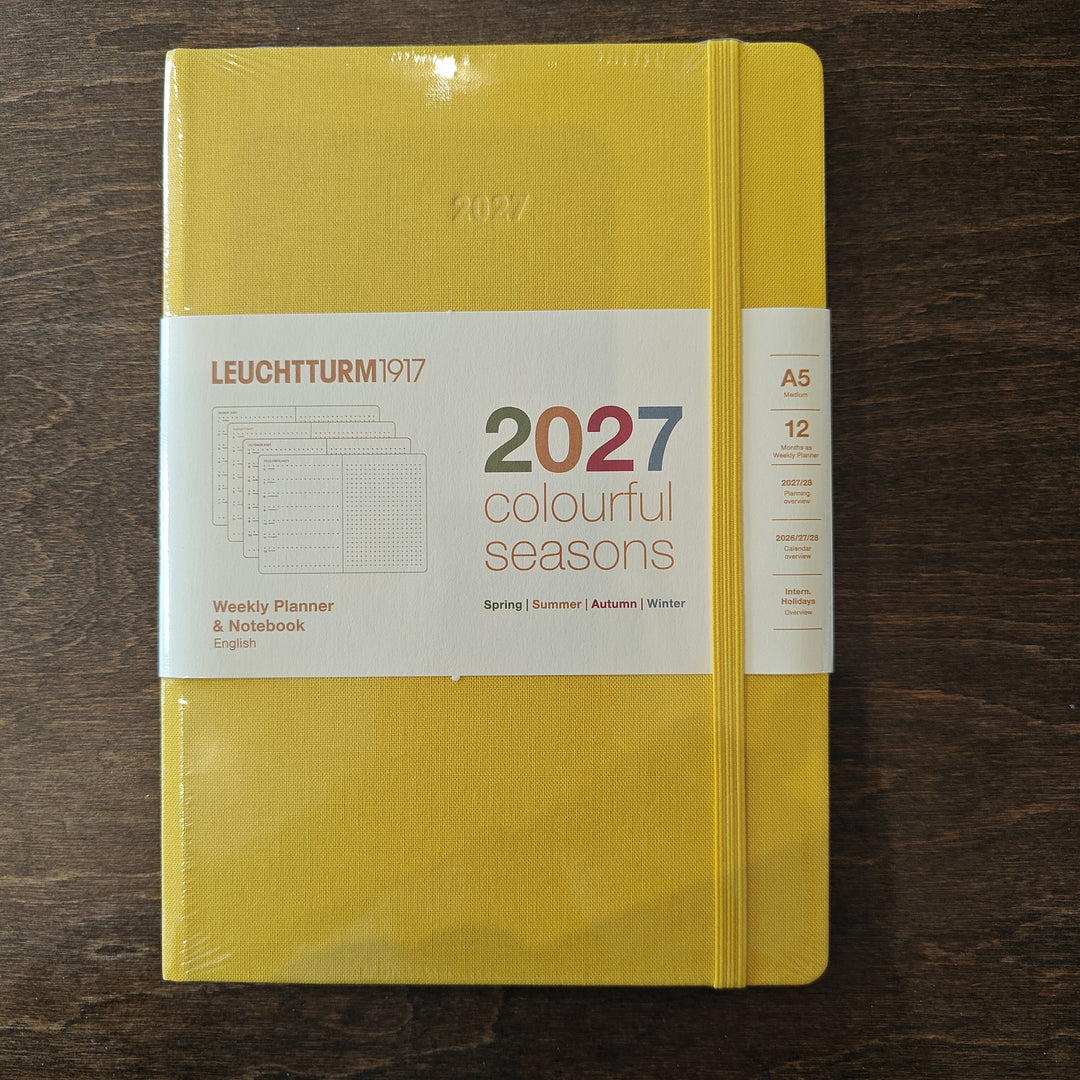 Summer Yellow 2027 Weekly Planner and Notebook | Colourful Seasons Series