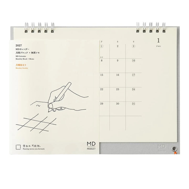 Midori 2027 MD Desktop Calendar