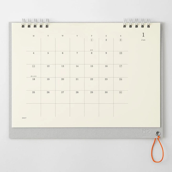 Midori 2027 MD Desktop Calendar