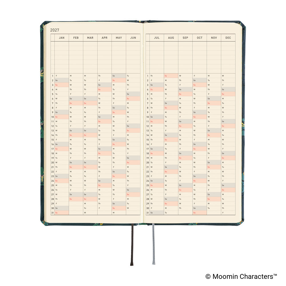 Hobonichi Techo 2027 Weeks Planner | Moomin: A Day in the Life of Snufkin | English