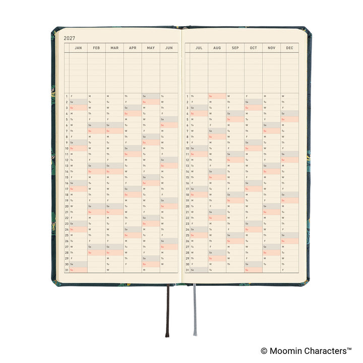 Hobonichi Techo 2027 Weeks Planner | Moomin: A Day in the Life of Snufkin | English