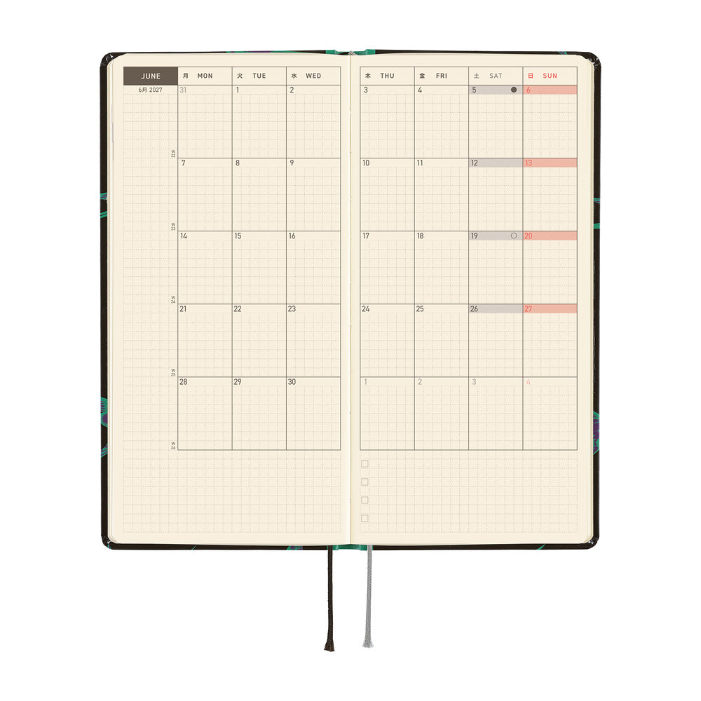 Hobonichi Techo 2027 Weeks Planner | Natal Design: Lucky Swallow | English
