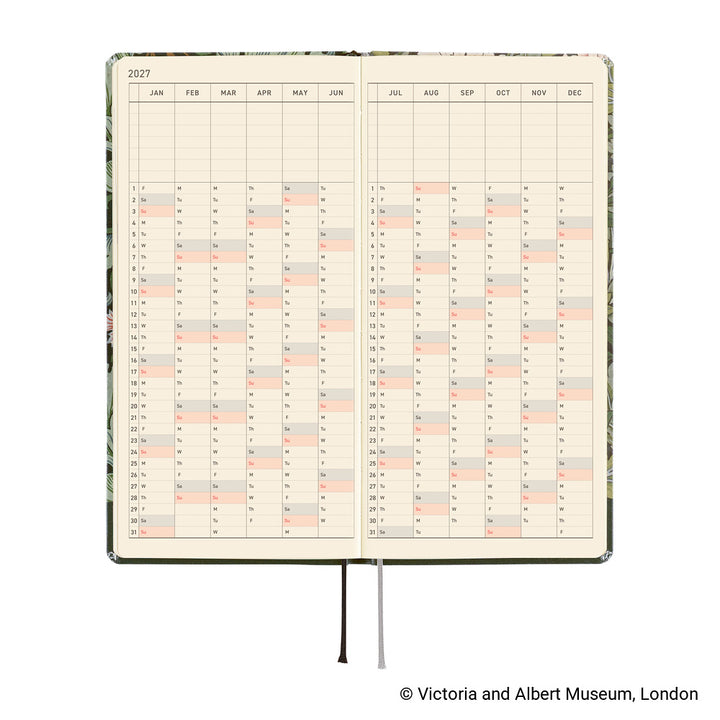 Hobonichi Techo 2027 Weeks Planner | V&A Series: Leicester | English