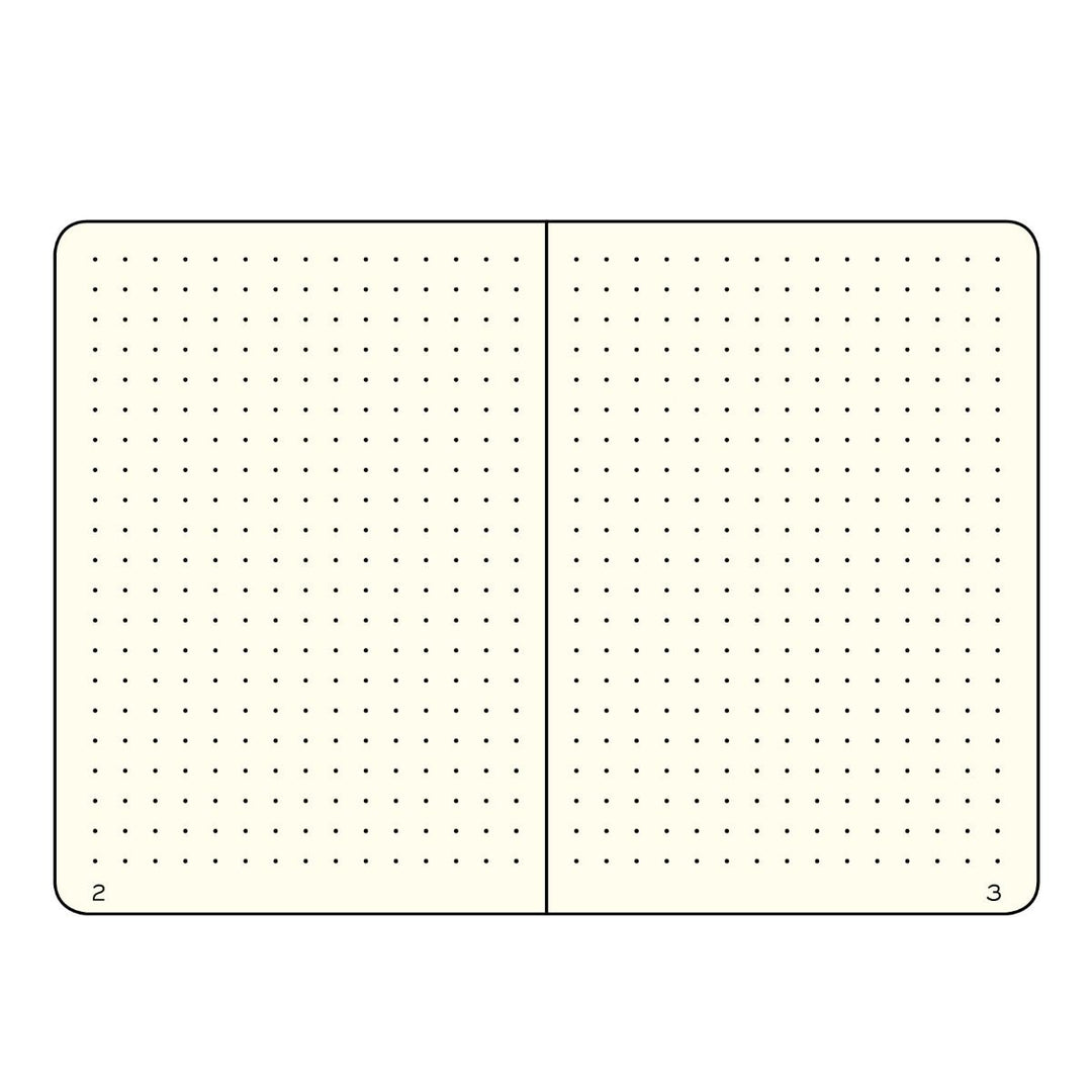 Hardcover A6 Dot Grid Pocket Notebook | Lilac