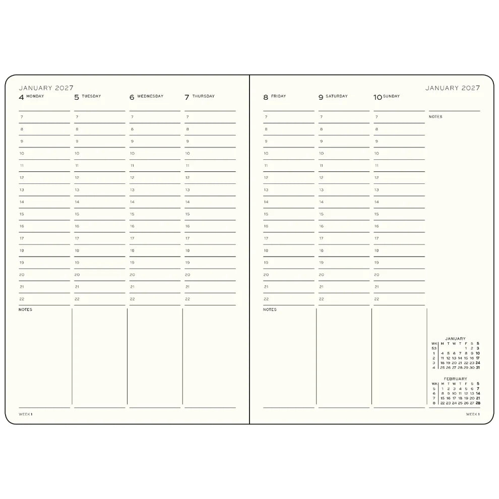 2027 Weekly Planner | Indigo