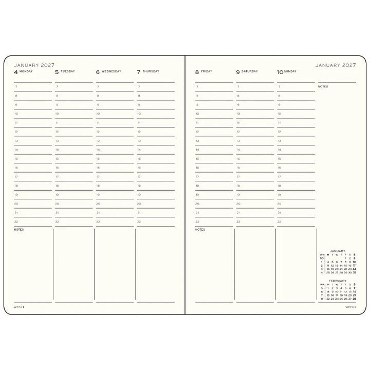 2027 Weekly Planner | Indigo