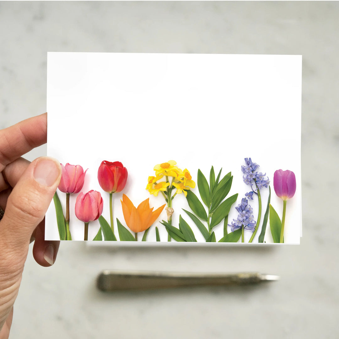 Rainbow with Bluebells | 8 Flat Card Set