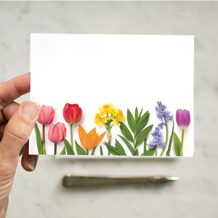 Rainbow with Bluebells | 8 Flat Card Set