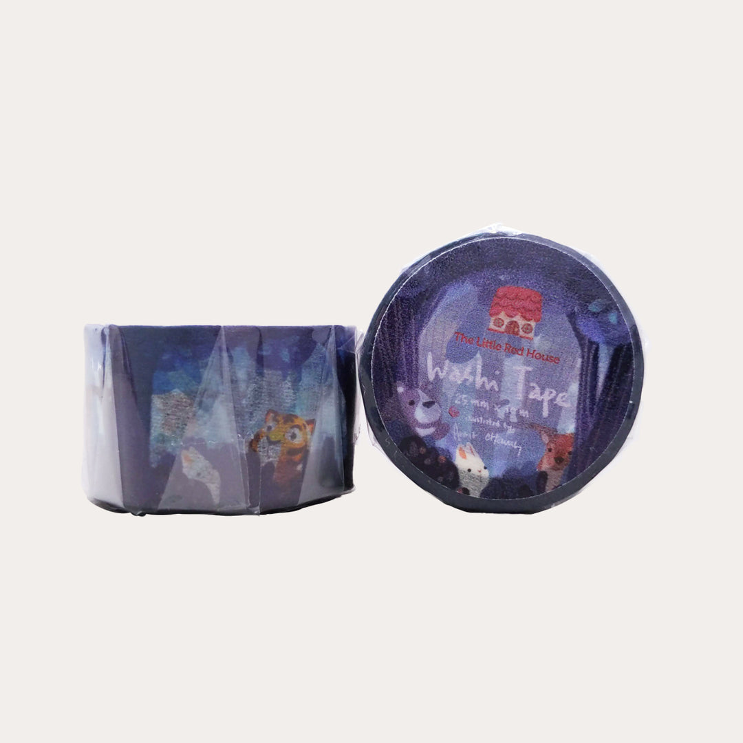 Forest Animal Hide And Seek | Wide Washi Tape *